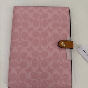 Coach Powder Pink Signature Notebook